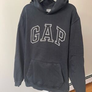 GAP Men's Dark Gray Hoodie Sweater